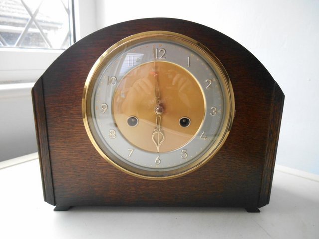 Preview of the first image of A Smiths striking mantle clock.