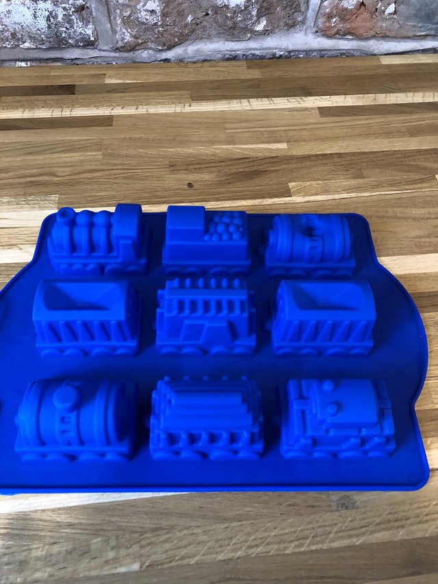 Preview of the first image of Silicone cake baking mould for sale - train.
