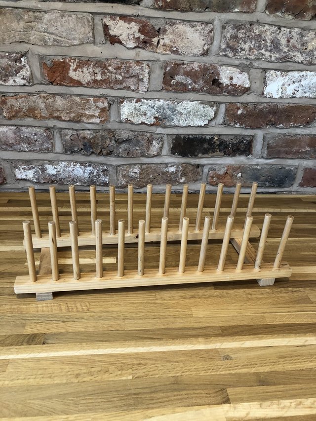 Preview of the first image of Pine plate rack for sale - never used.