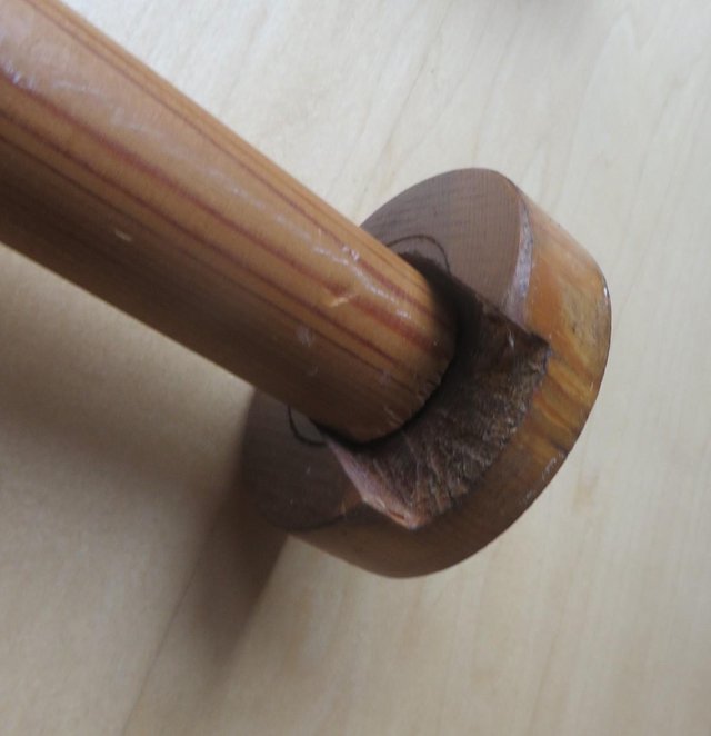 Image 2 of RUSTIC WOOD CURTAIN POLES AND BRACKETS X 3