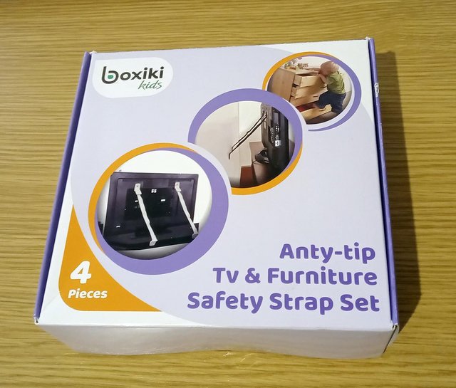 Preview of the first image of Boxiki Anti-Tip Tv and Furniture Anchor Strap, NEW.