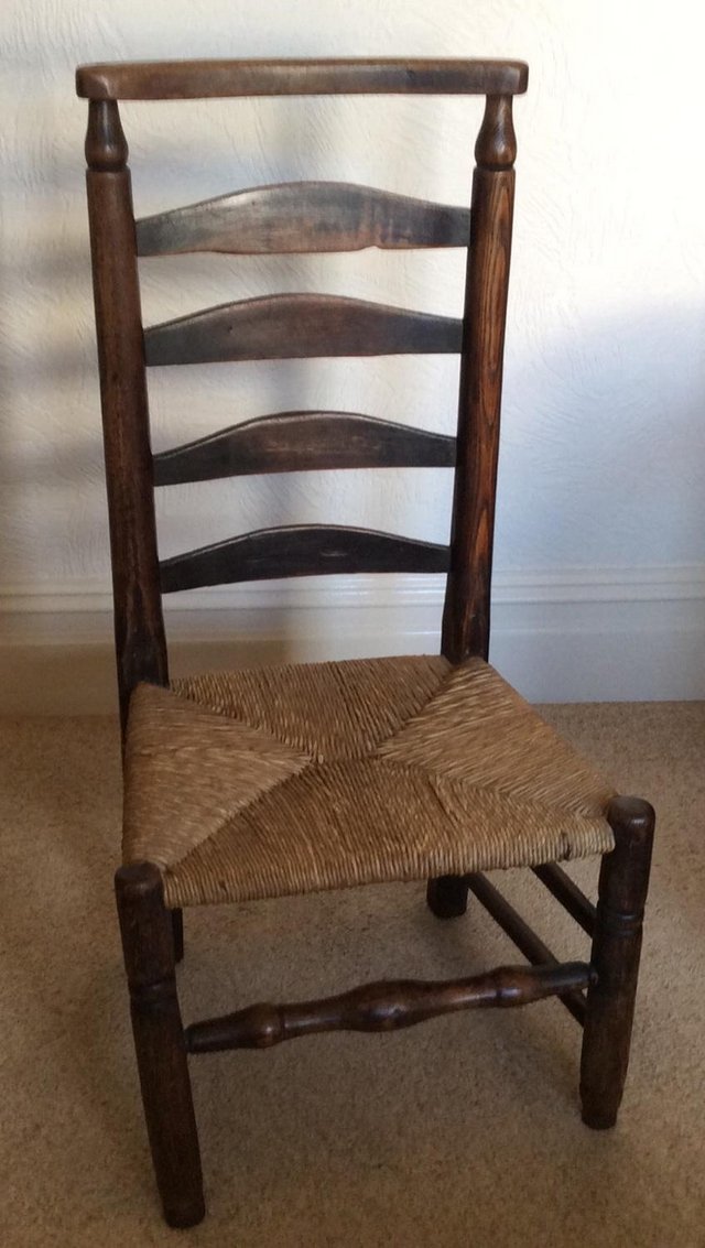 Preview of the first image of Very old ladder back nursing chair.