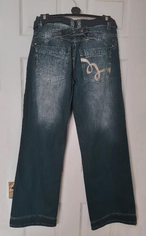 Image 2 of Ladies Denim Slouch Jeans By Next - Size 12L