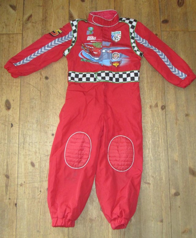 Preview of the first image of Disney Store Cars Costume Overalls Age 3-4.