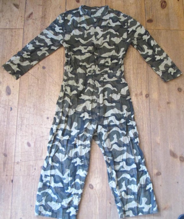 Preview of the first image of Child's Army Camo Overalls Age 4-6 years.
