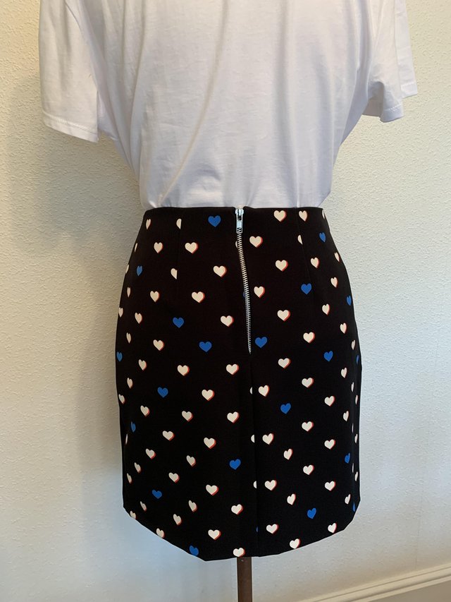 Image 3 of Fun size 10 Dorothy Perkins heart skirt