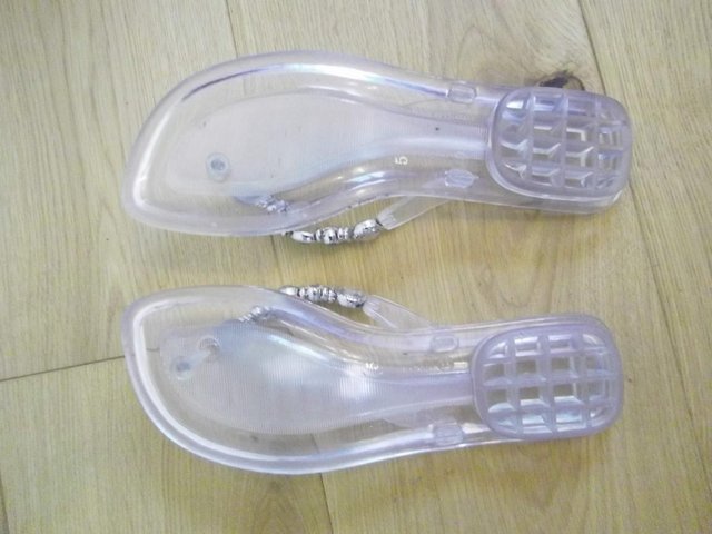 Image 3 of Holster Jelly Brand Clear Slip-on Sandals