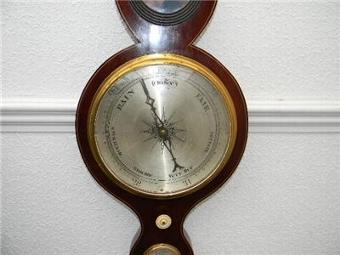 Image 2 of BAROMETER/THERMOMETER LONDON MADE SUPERB WORKING ITEM