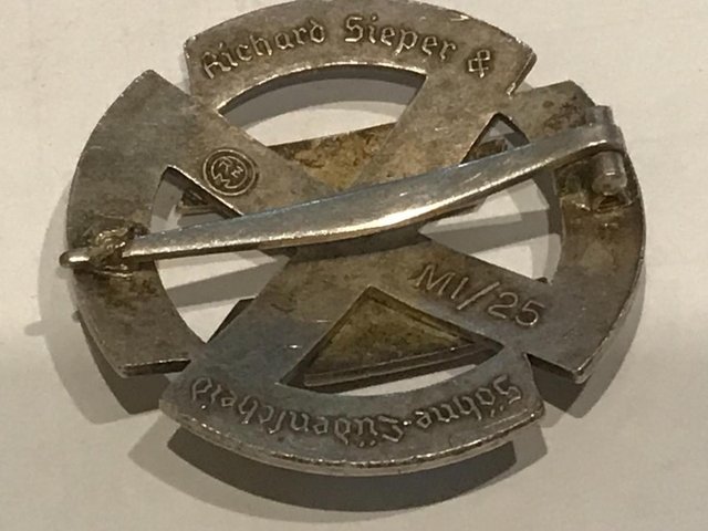Image 3 of German SS proficiency award rare medal