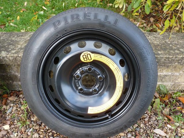Image 3 of Alfa Romeo space saver spare wheel & tyre.