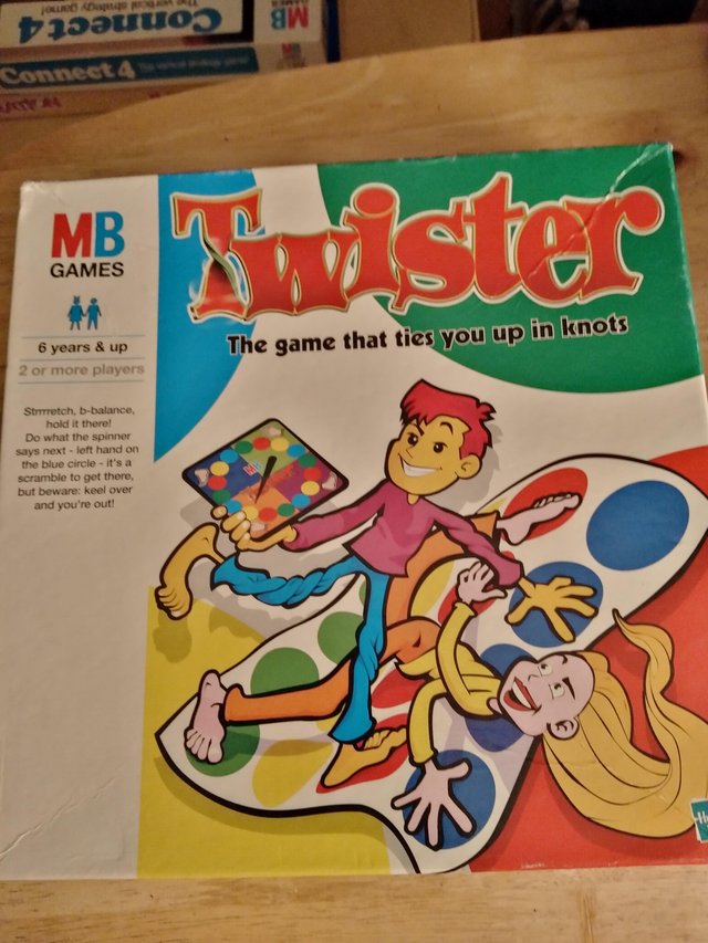 Preview of the first image of Collectable Early Original M&B TWISTER game.