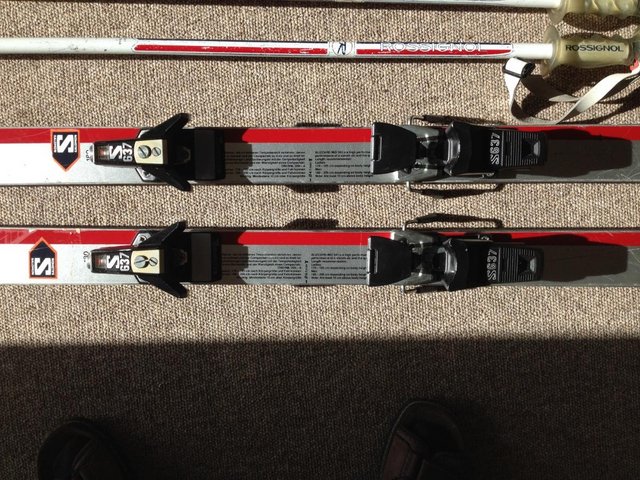 Image 2 of Blizzard Mid 5050 180cm skis with Salomon S637 bindings, Ros