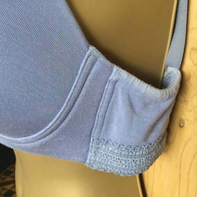 Image 3 of M&S Padded Non-Underwired Blue/ Lilac 36C Comfortable Bra