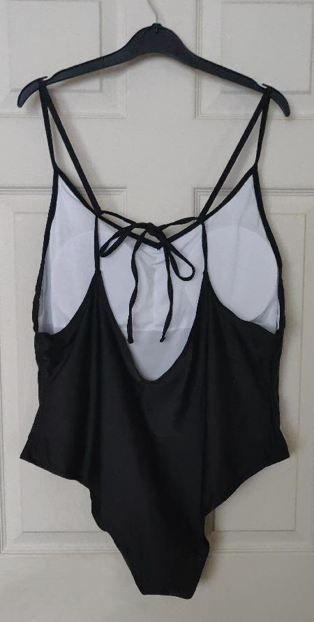 Image 2 of Ladies Black & White Swimming Costume/Bathing SuitSize 5XL