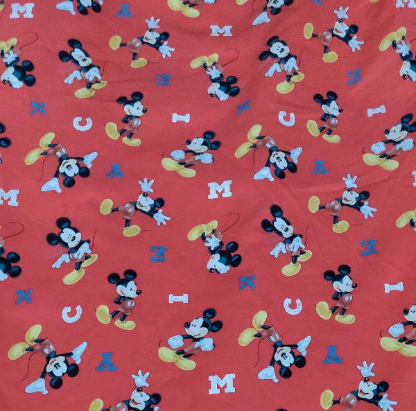 Image 2 of Mickey Mouse Red Curtains + 2 Matching Single Duvet Sets