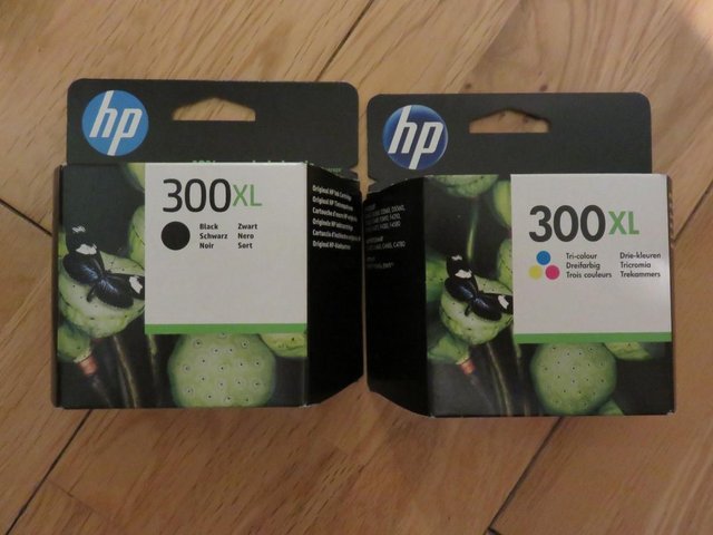 Preview of the first image of HP 300 XL Tricolour & Black Ink Cartridges.