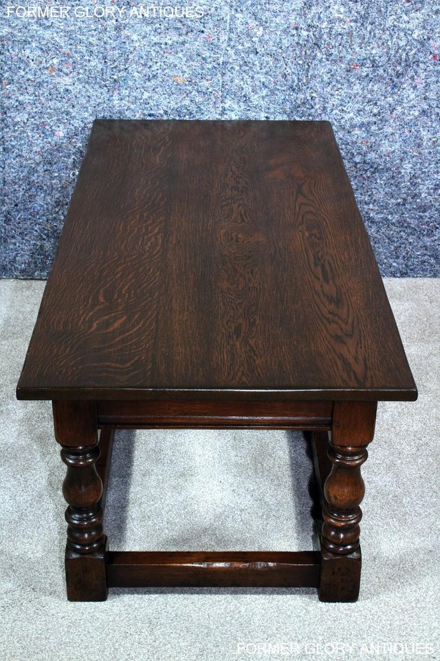 Image 44 of TITCHMARSH AND GOODWIN STYLE SOLID STRESSED OAK COFFEE TABLE