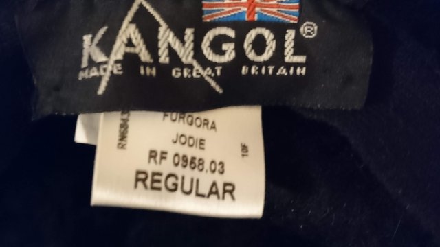Preview of the first image of Kangol Angora foldable black hat.