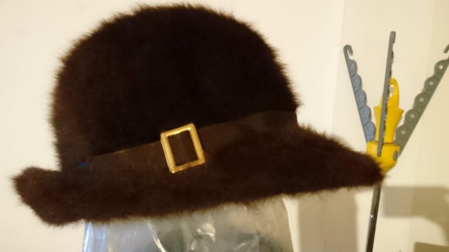 Image 2 of Kangol brown foldable Angora hat