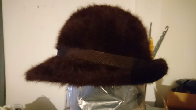 Image 3 of Kangol brown foldable Angora hat