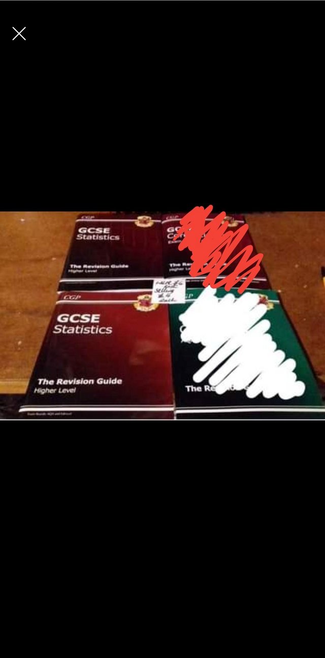Preview of the first image of GCSE Eng Lang and Statistics books ex cond.