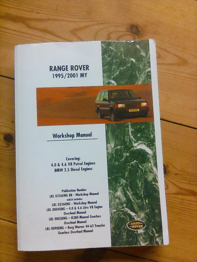 Preview of the first image of RANGE ROVER WORKSHOP MANUAL(1995 to 2001).