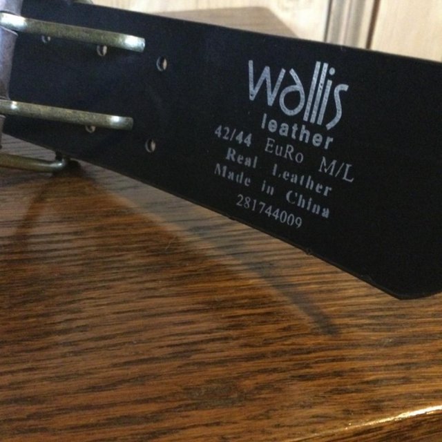 Image 2 of Vtg WALLIS Plaited Brown Leather Belt, Double Buckle