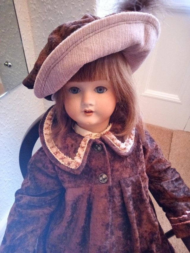 Image 2 of Large top quality repro Antique Doll