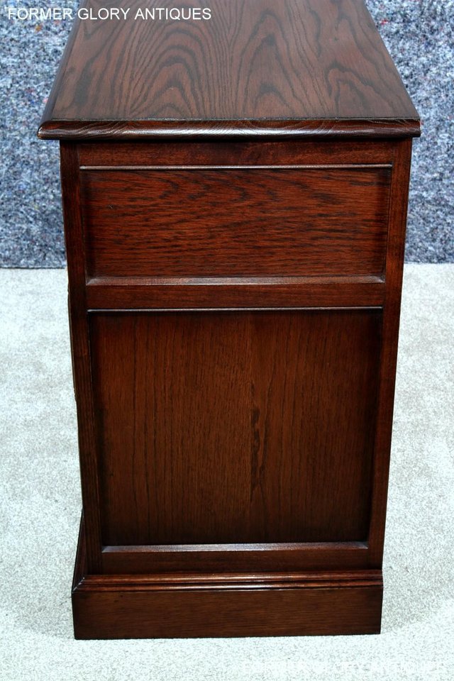 Image 7 of OLD CHARM TUDOR BROWN CARVED OAK CHEST OF DRAWERS SIDEBOARD