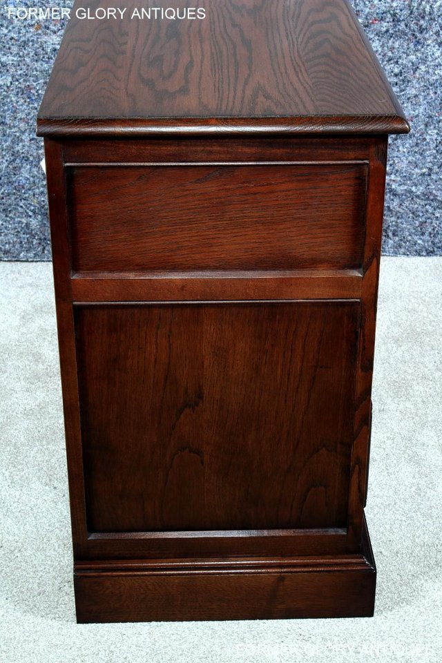 Image 18 of OLD CHARM TUDOR BROWN CARVED OAK CHEST OF DRAWERS SIDEBOARD