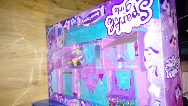 Preview of the first image of Sparkle girls dolls castle with figures.