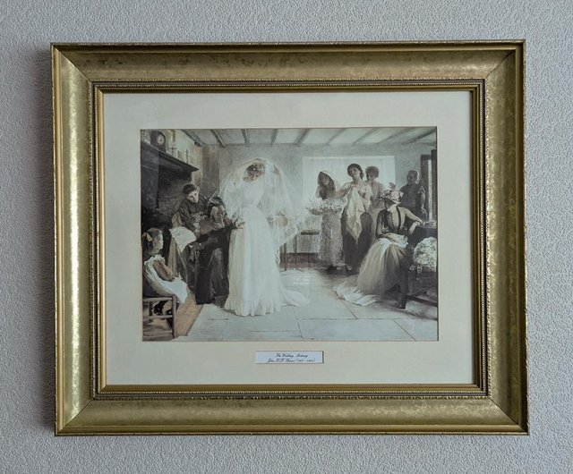 Preview of the first image of Framed Print Of 'The Wedding Morning' By John HF Bacon.