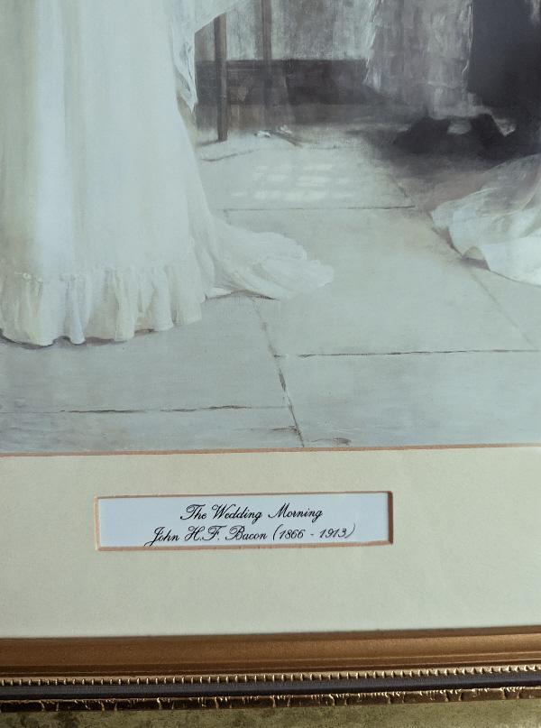 Image 2 of Framed Print Of 'The Wedding Morning' By John HF Bacon