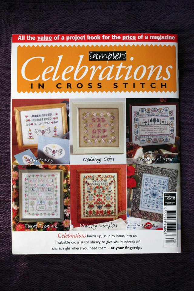 Preview of the first image of Celebrations in Cross Stitch 62 pages 28 samplers.
