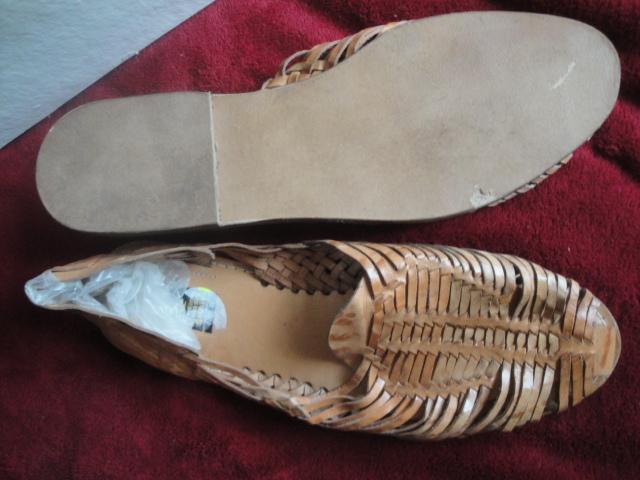 Image 2 of Leather Upper / Leather Sole Sandal type shoe. UNUSED. Shah