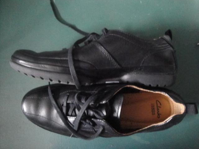 Image 2 of Clarks Black Trainer Style Shoes. Unused. Size 10.5 G.