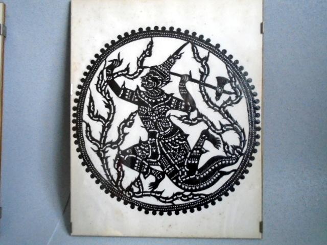 Image 3 of Thai hand carved leather pictures