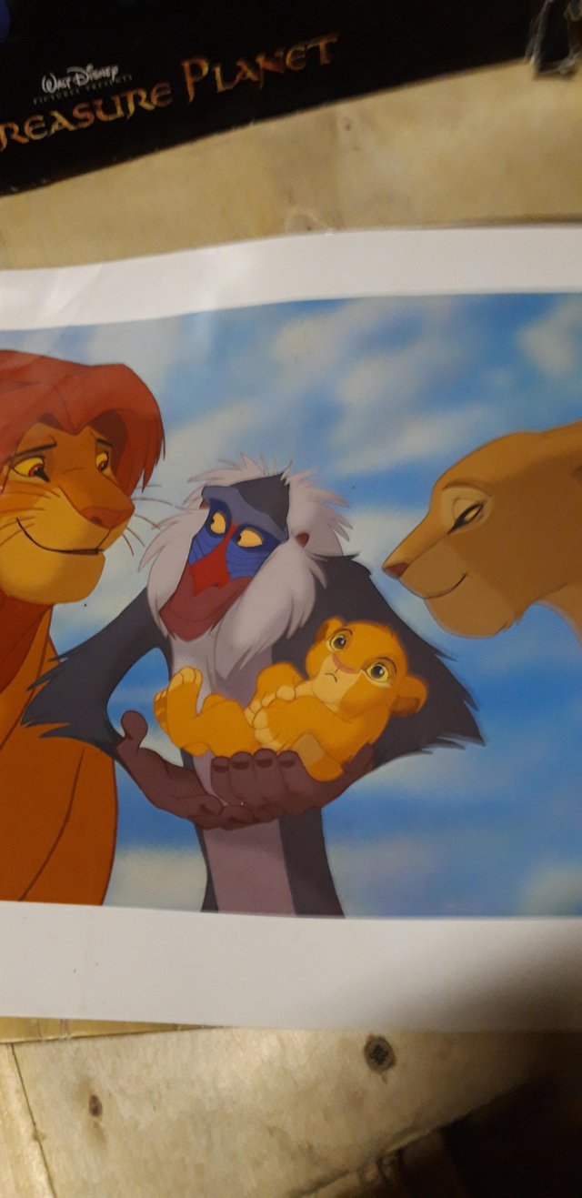 Preview of the first image of Disney Lion King Lithograph see below.