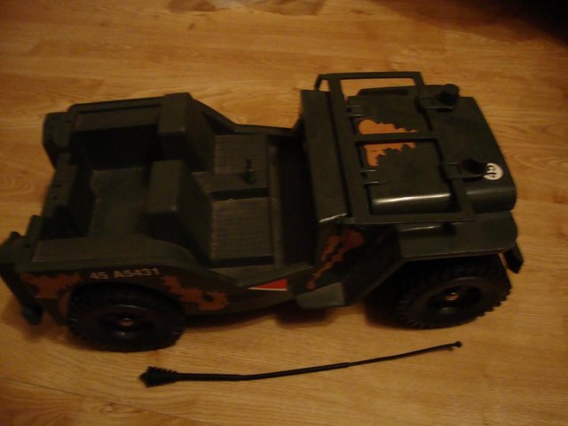 Preview of the first image of Action man vintage army jeep excellent condition.