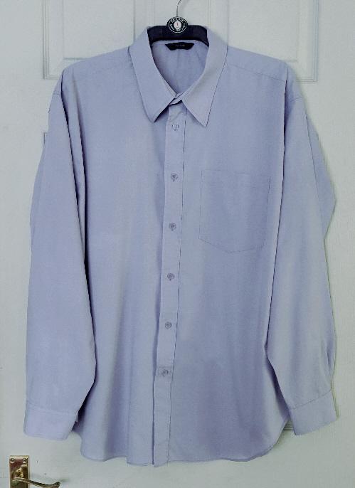 Preview of the first image of Lovely For Men Lilac Long Sleeve Shirt - 19" collar     B24.