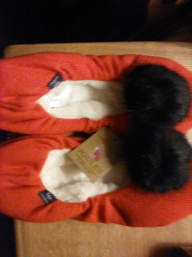Image 3 of Joules slippers Brand new Red/Black