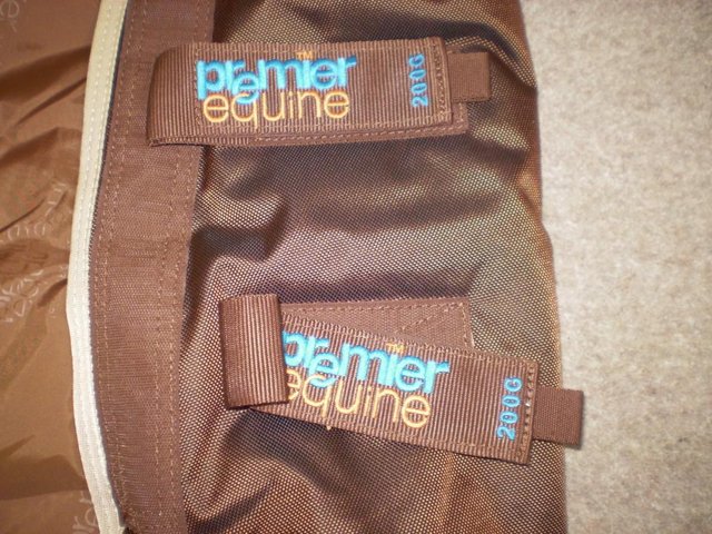 Image 2 of PREMIER EQUINE NECK COVER -LARGE-BROWN/CREAM