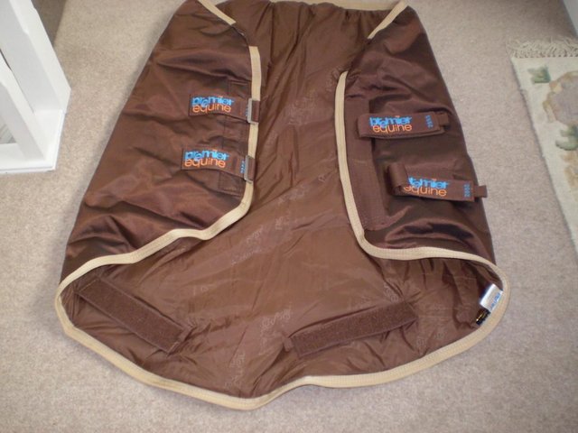Image 3 of PREMIER EQUINE NECK COVER -LARGE-BROWN/CREAM