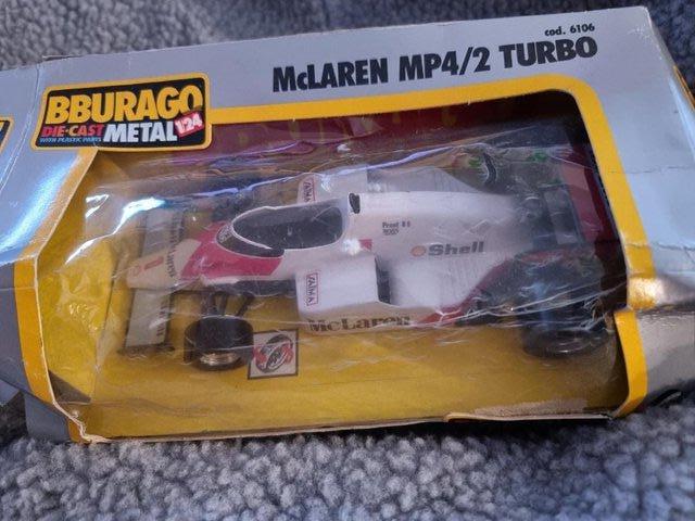 Preview of the first image of BBurago McLaren MP4/2 Turbo Code 6106.
