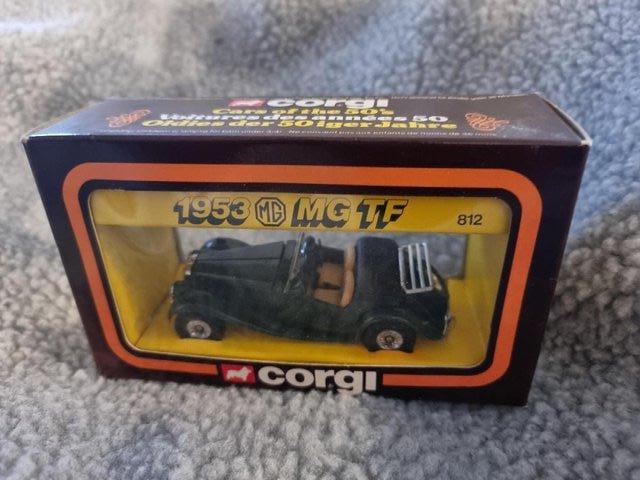Preview of the first image of Boxed Corgi 1953 MG TF Model No. 812.