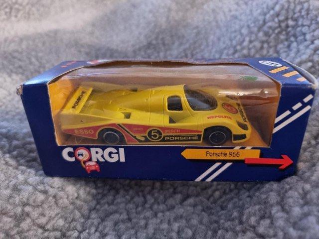 Preview of the first image of Boxed Corgi Porsche 956 Yellow.