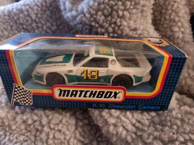 Preview of the first image of Boxed Matchbox K-10 Chevrolet Camaro.