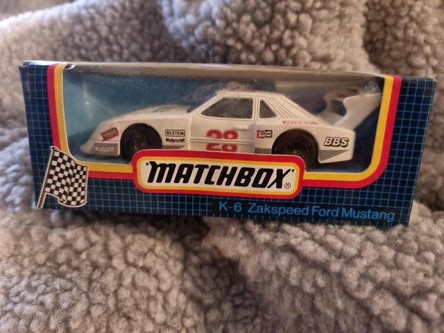 Preview of the first image of Boxed Matchbox K-6 Zakspeed Ford Mustang.