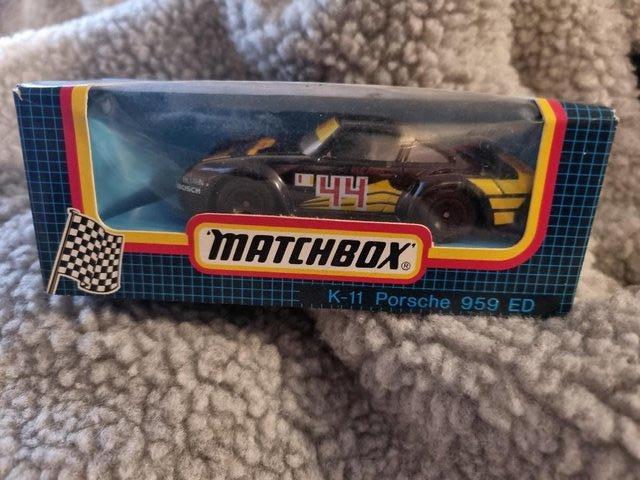 Preview of the first image of Boxed Matchbox K-11 Porsche 959 ED.