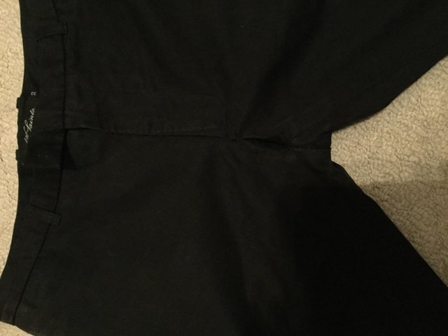 Image 2 of Black, 100% cotton trousers  by AllSaints